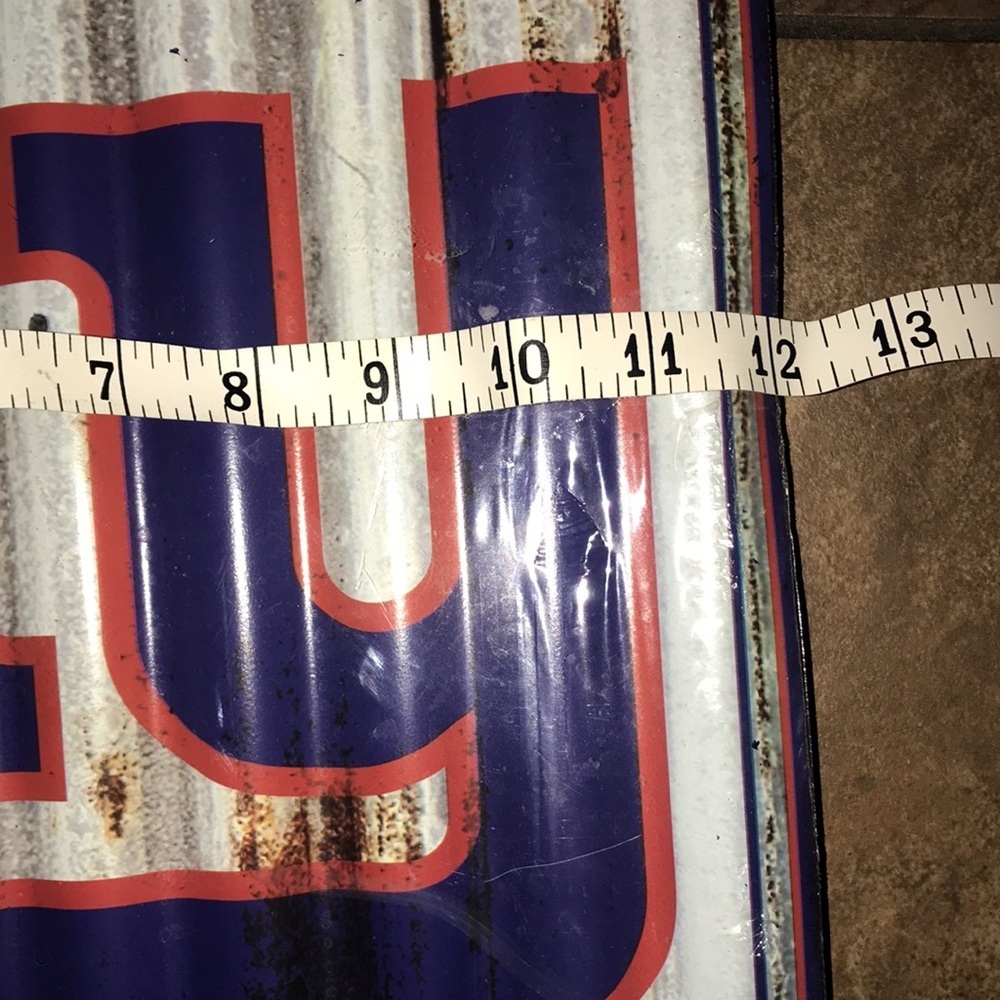 NIP NFL Giants Metal Sign - Picture 3 of 6